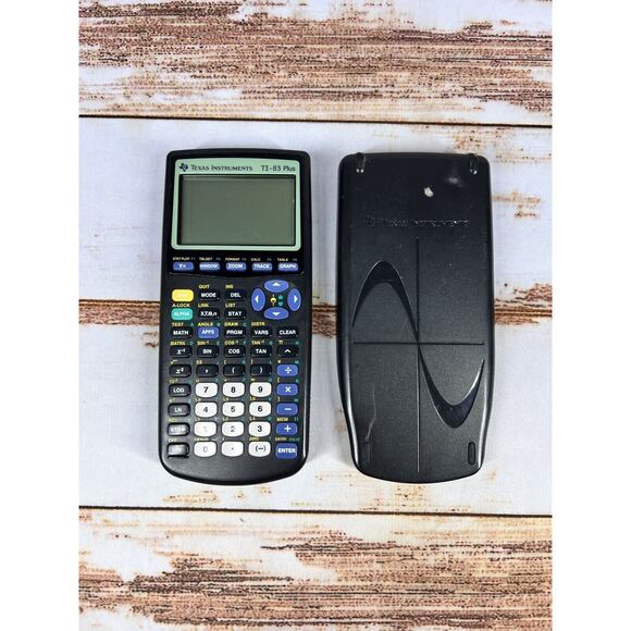 Parts Only Not Working Texas Instruments TI 83 Plus Graphing Calculator W Cover - Picture 2 of 3